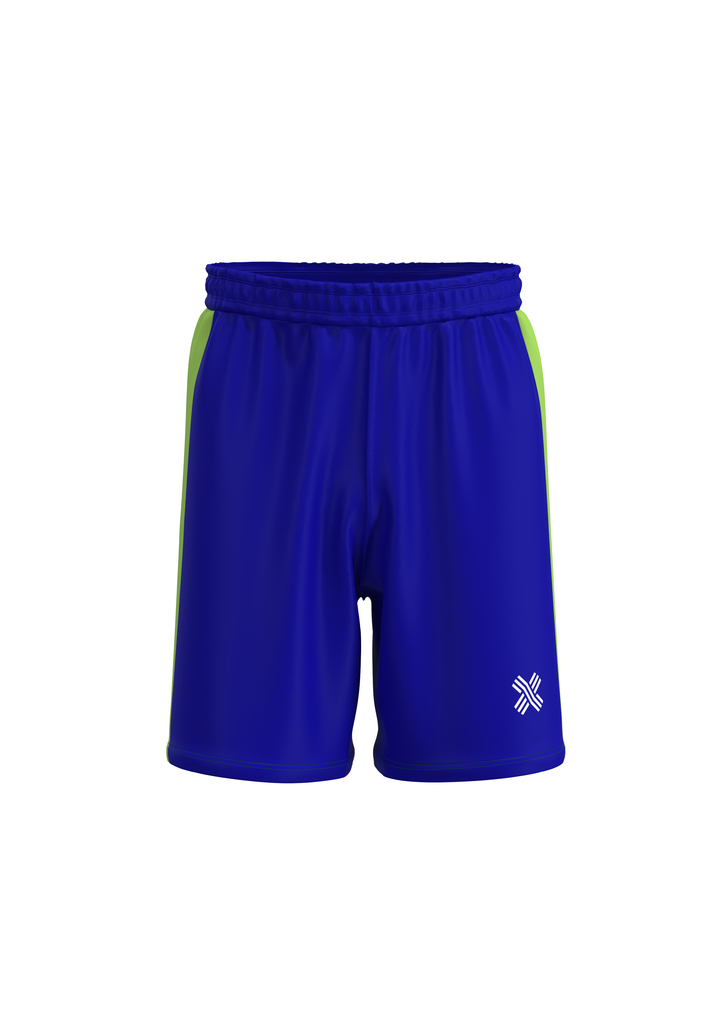 Goalkeeper Shorts Blue Lime
