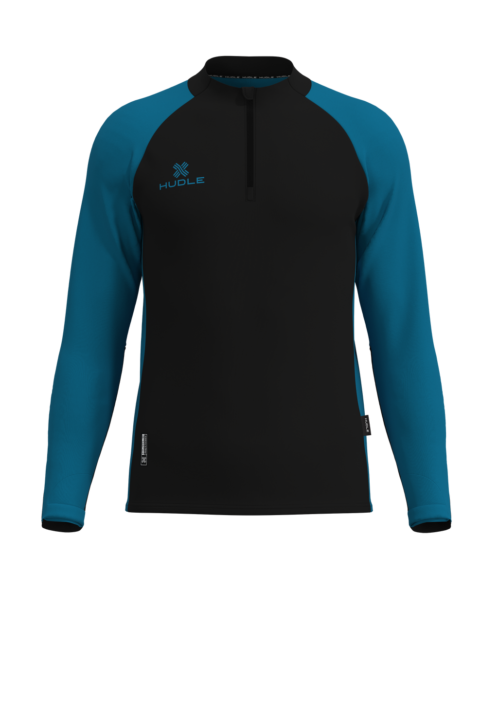 Pulse Pro Quarter Zip Black Blue