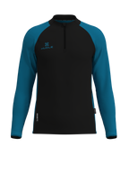 Pulse Pro Quarter Zip Black Blue