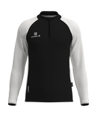 Pulse Pro Quarter Zip Black White