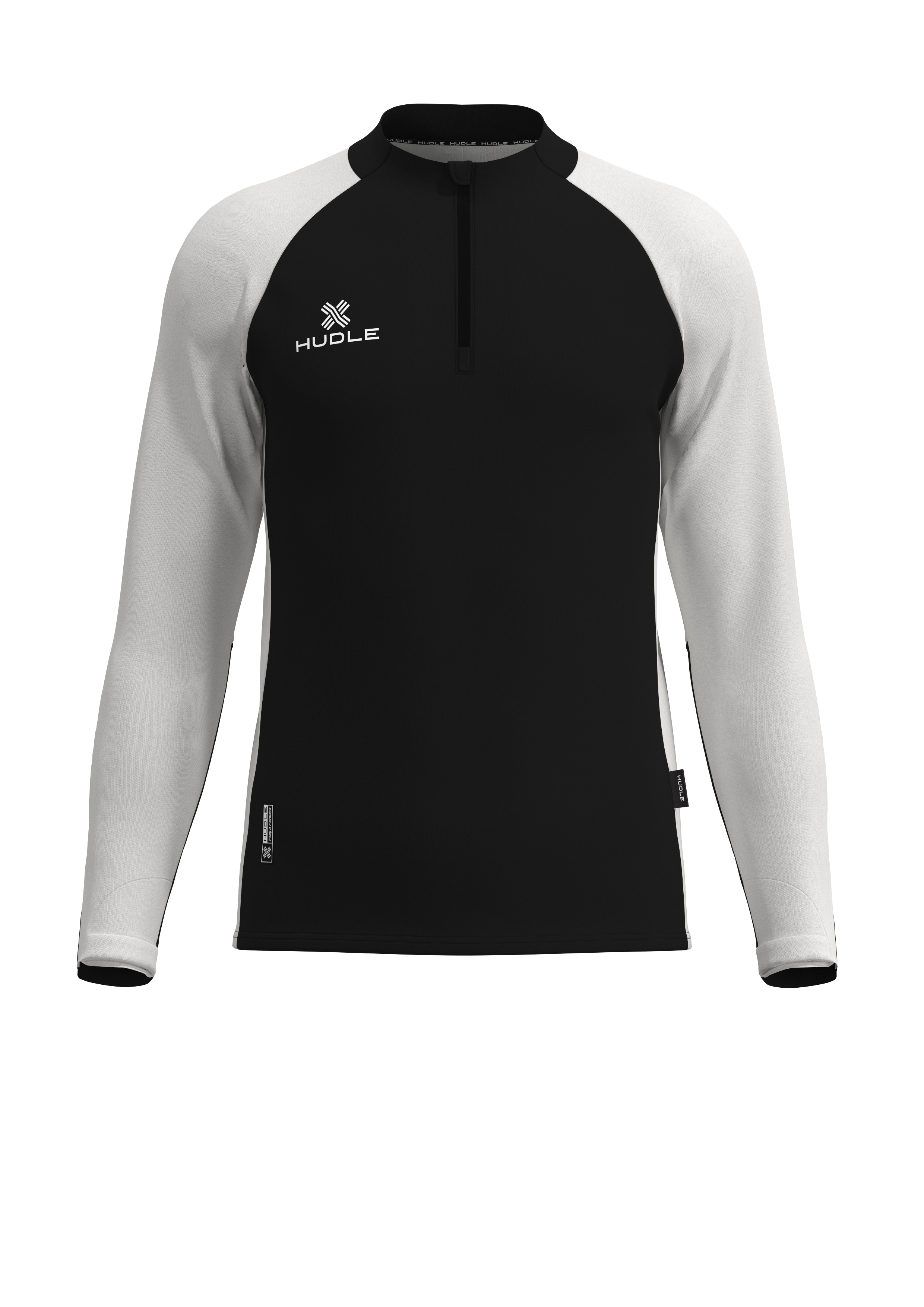 Pulse Pro Quarter Zip Black White