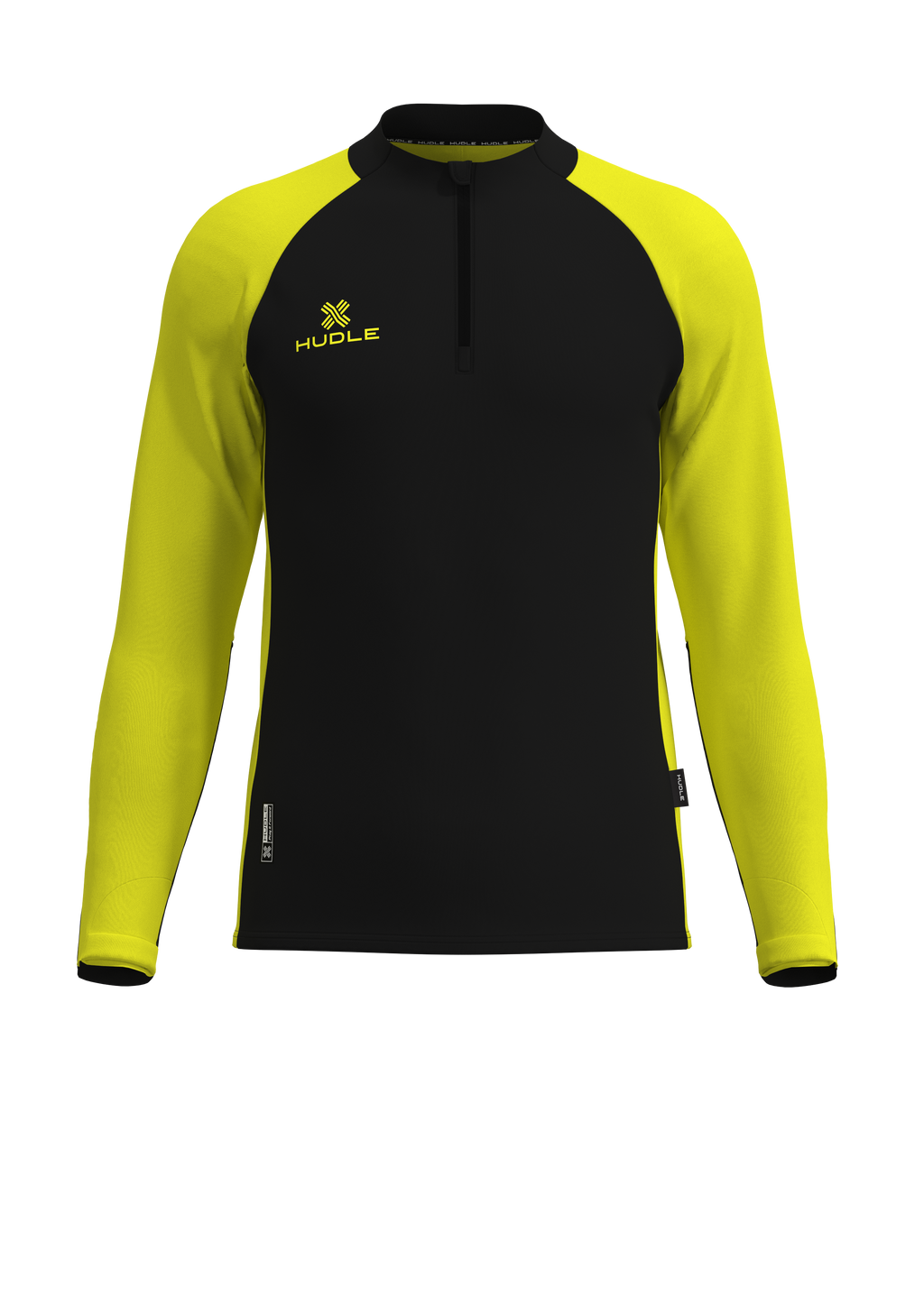 Pulse Pro Quarter Zip Black Yellow
