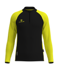 Pulse Pro Quarter Zip Black Yellow