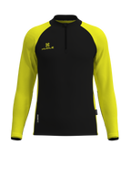 Pulse Pro Quarter Zip Black Yellow