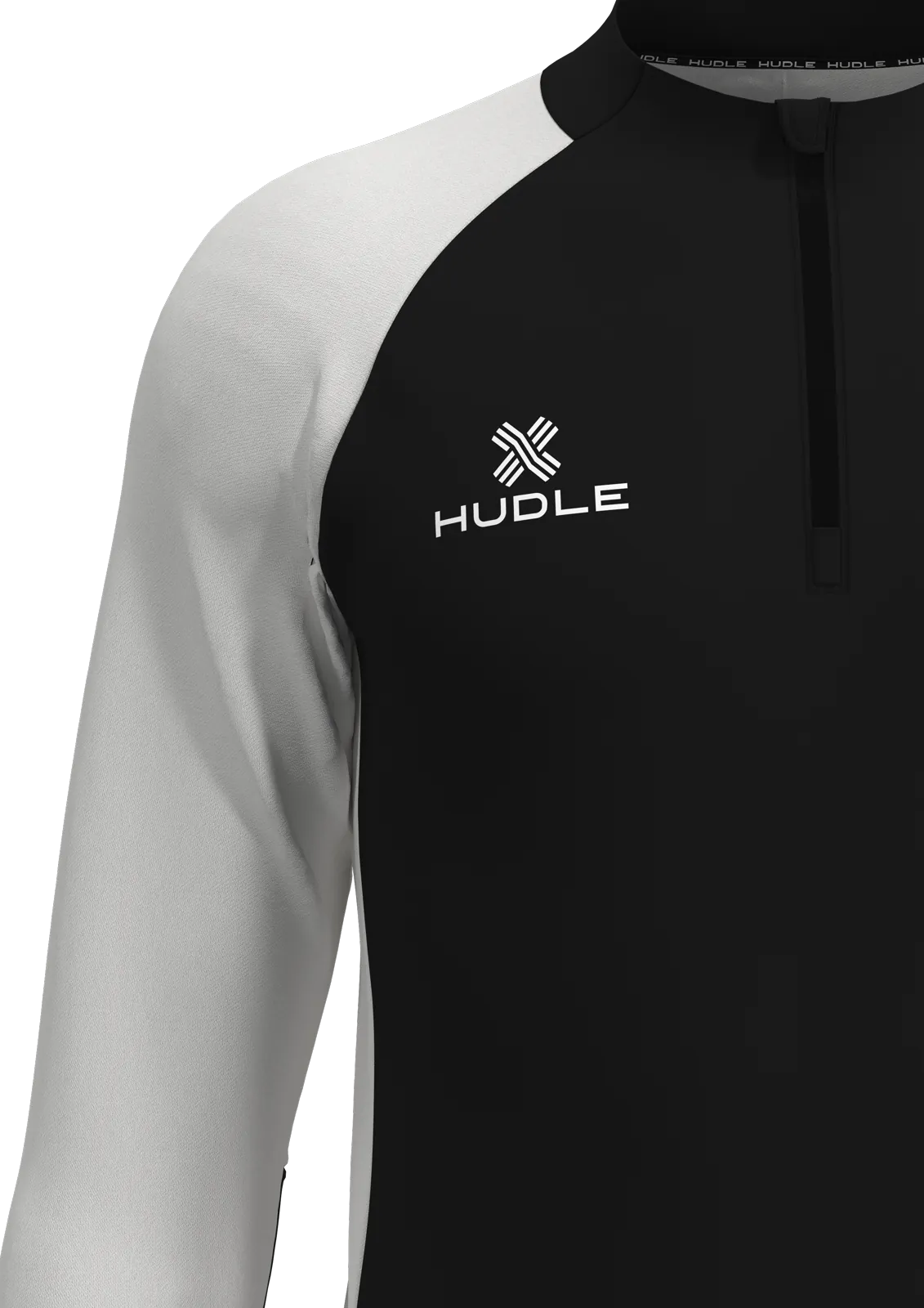 Pulse Pro ¼ Zip Top — Black/White