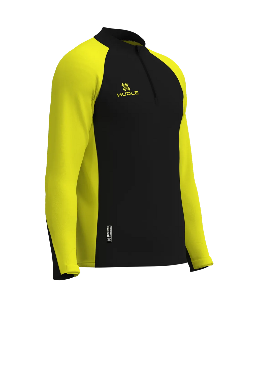 Pulse Pro ¼ Zip Top — Black/Yellow