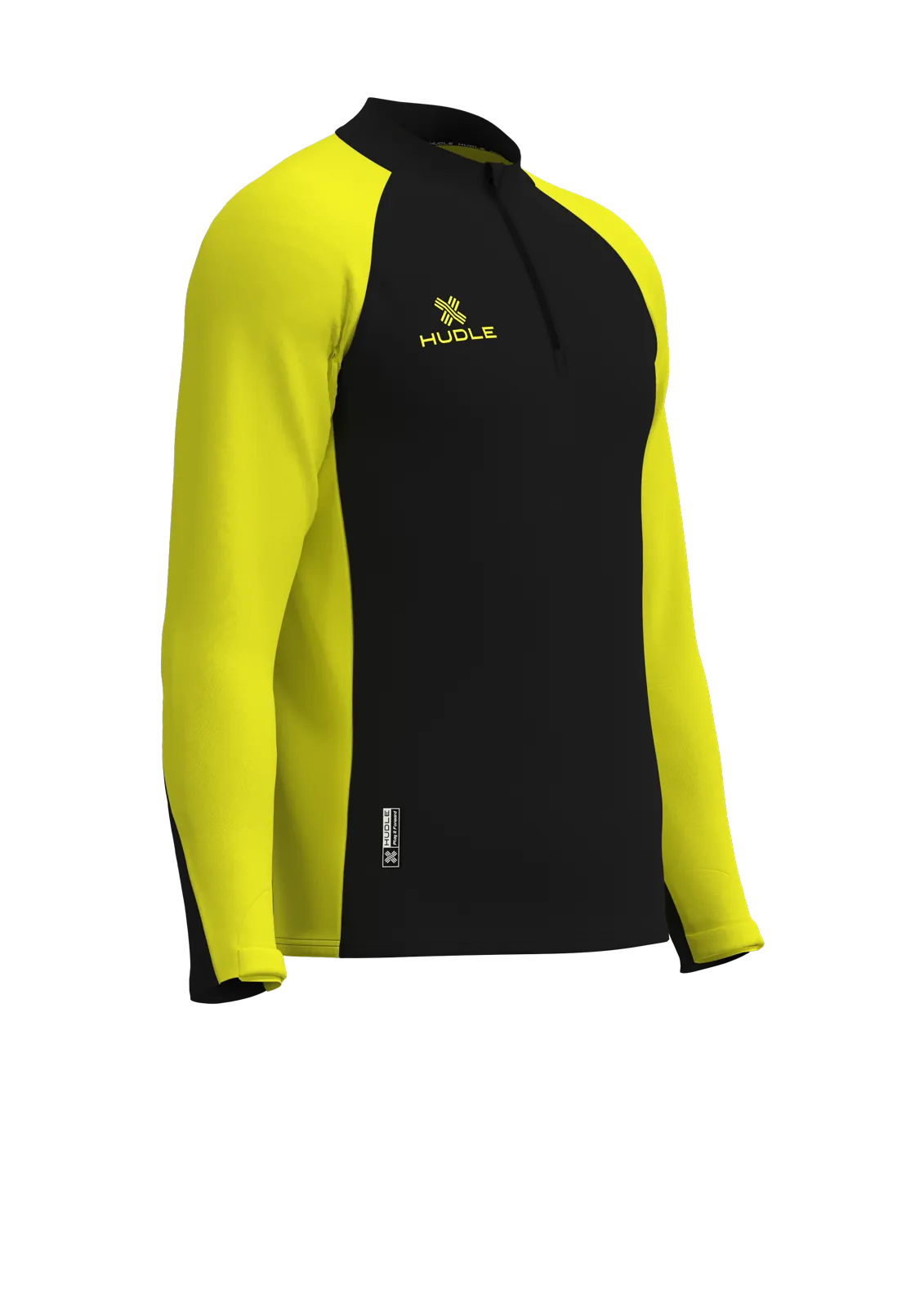 Pulse Pro ¼ Zip Top — Black/Yellow