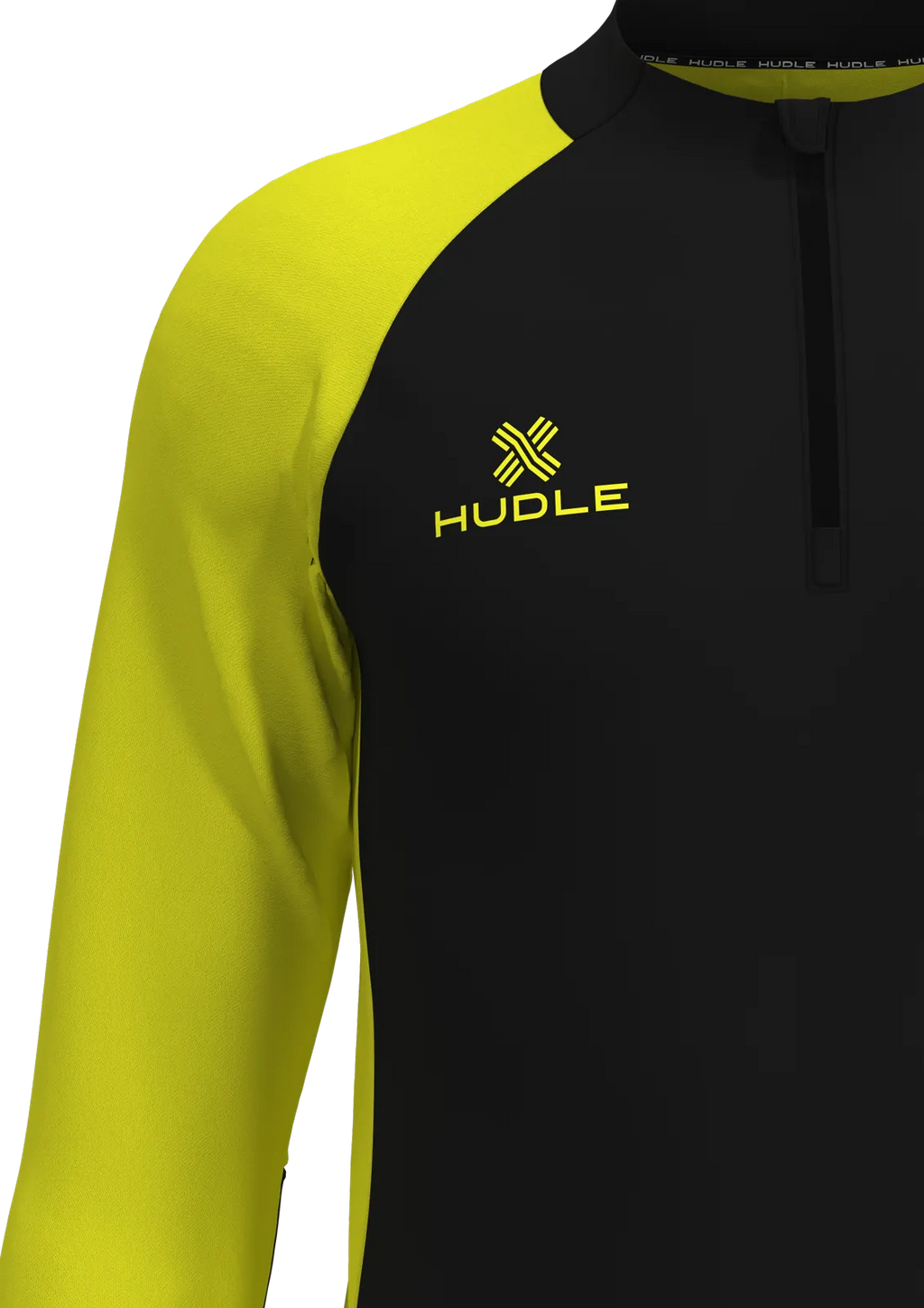 Pulse Pro ¼ Zip Top — Black/Yellow
