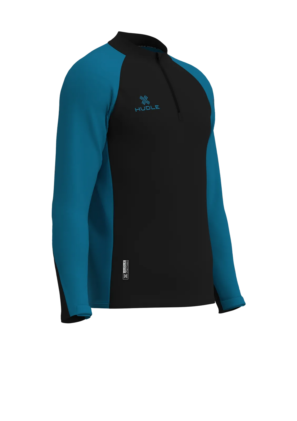 Pulse Pro ¼ Zip Top — Black/Blue