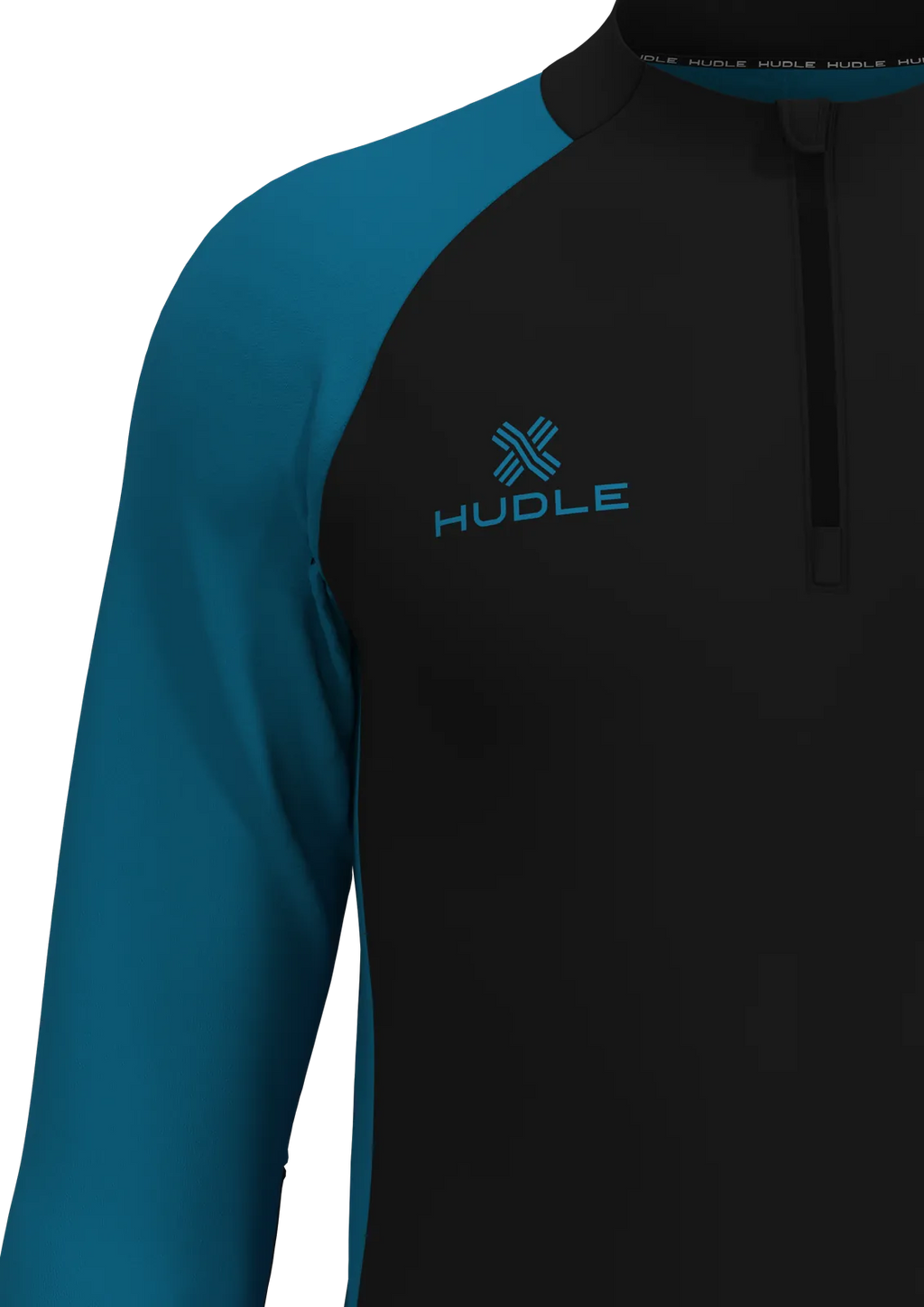 Pulse Pro ¼ Zip Top — Black/Blue