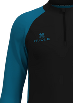 Pulse Pro ¼ Zip Top — Black/Blue