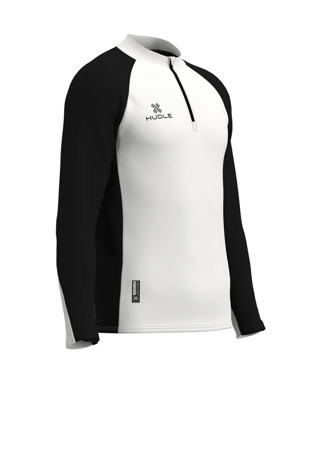 Pulse Pro ¼ Zip Top — White/Black