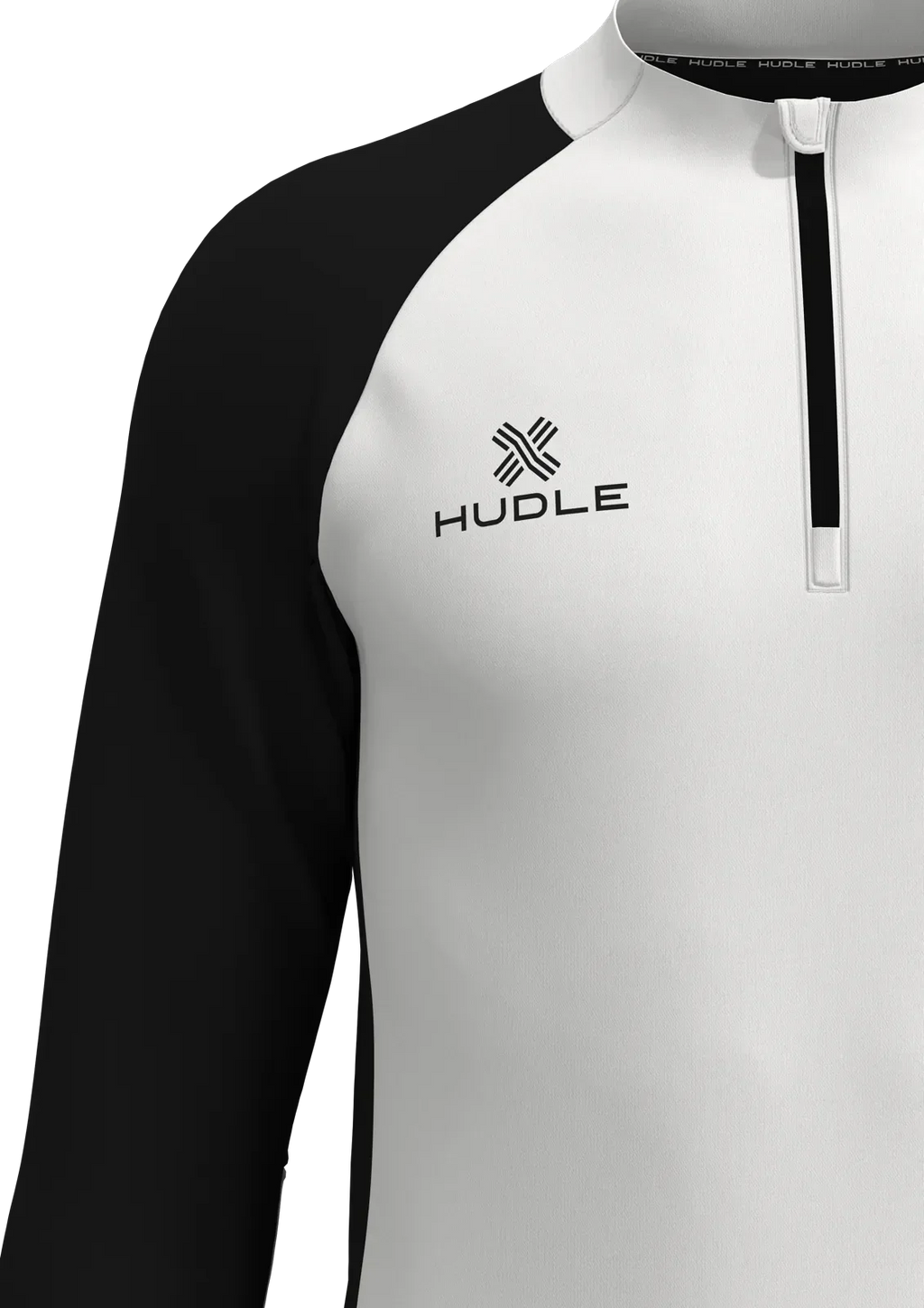 Pulse Pro ¼ Zip Top — White/Black