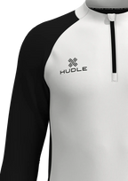 Pulse Pro ¼ Zip Top — White/Black