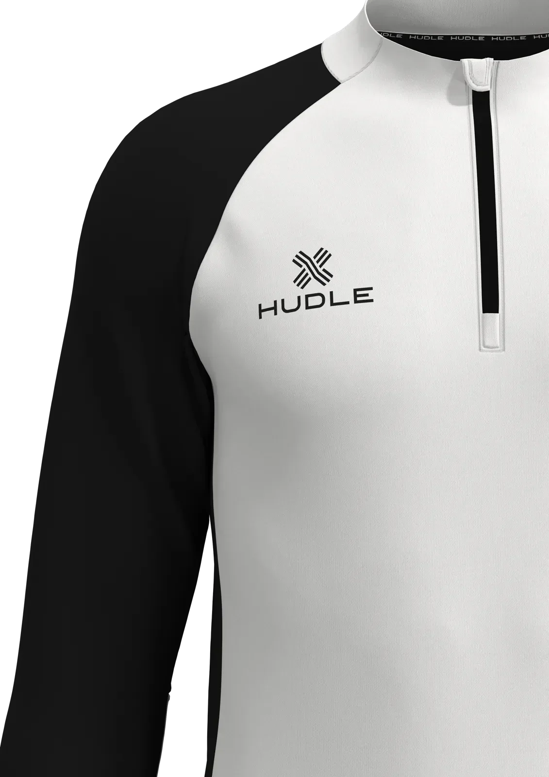 Pulse Pro ¼ Zip Top — White/Black