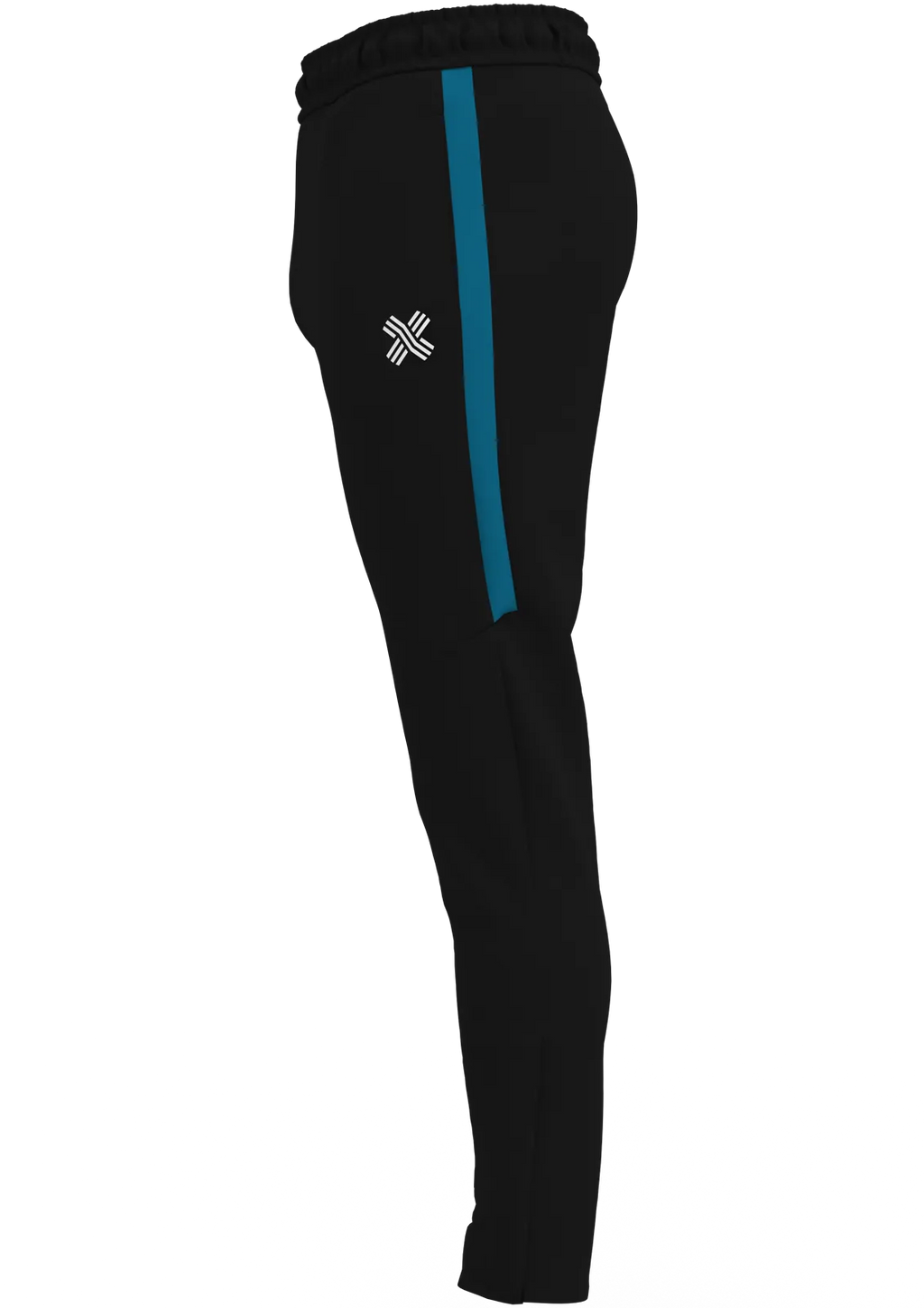 Rafiki Training Pants — Black/Teal