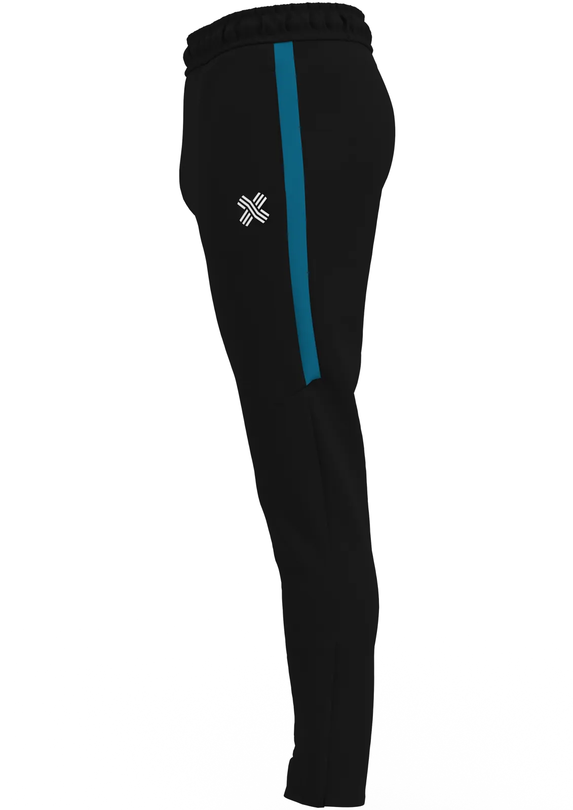 Rafiki Training Pants — Black/Teal