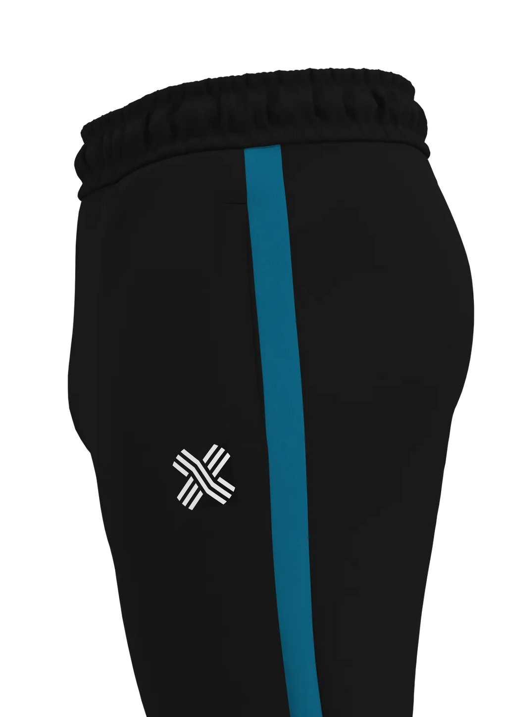 Rafiki Training Pants — Black/Teal