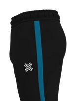 Rafiki Training Pants — Black/Teal