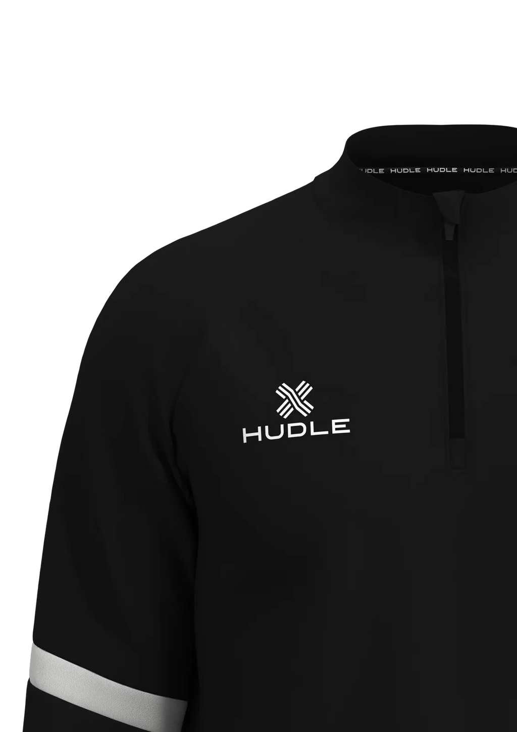Rafiki ¼ Zip Top — Black/White