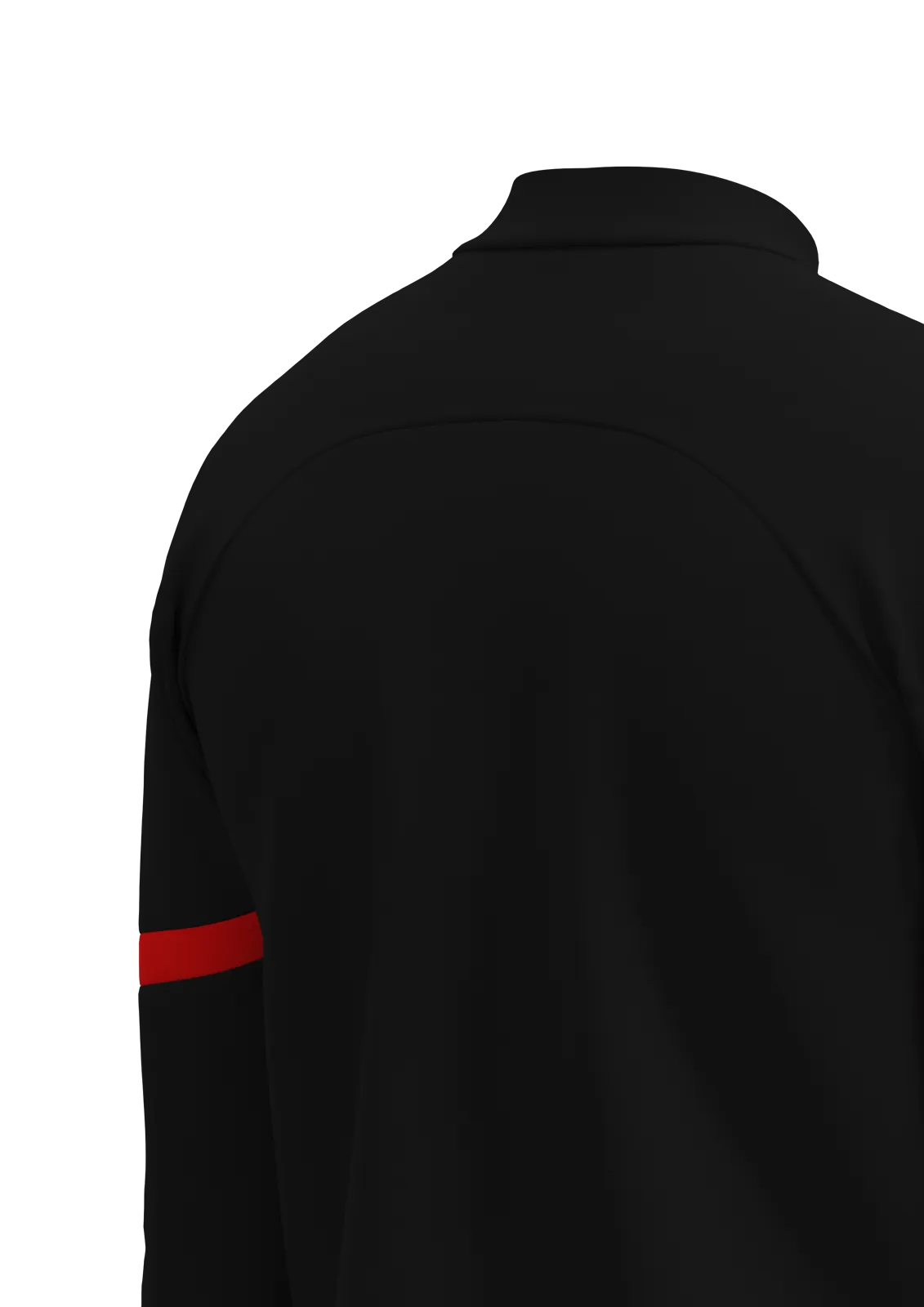 Rafiki ¼ Zip Top — Black/Red