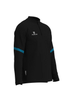 Rafiki ¼ Zip Top — Black/Teal