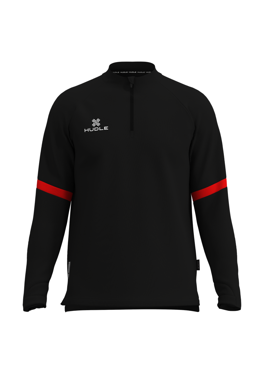 Rafiki Quarter Zip Black Red