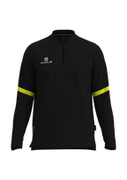 Rafiki Quarter Zip Black Yellow